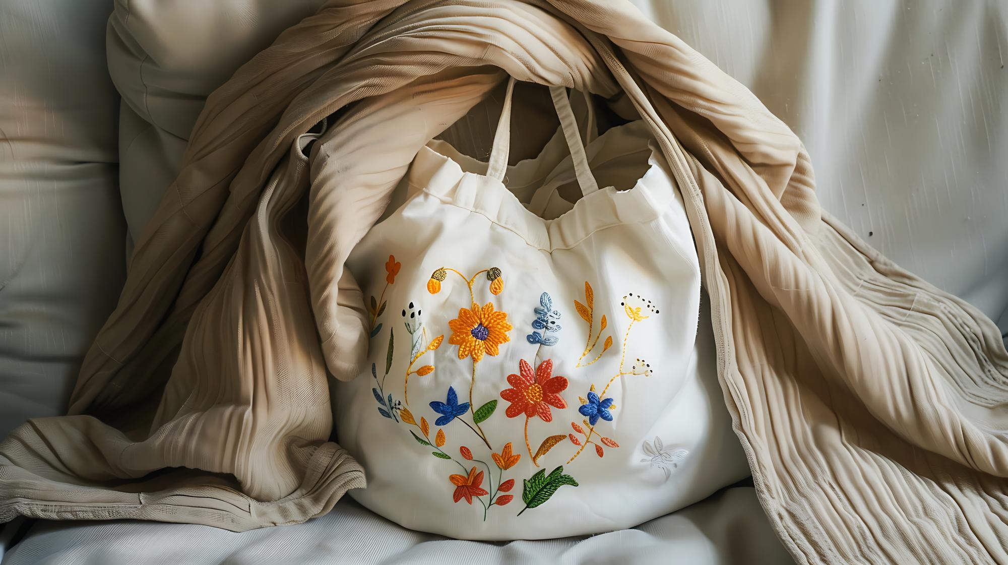 Borsa con ricamo personalizzato
